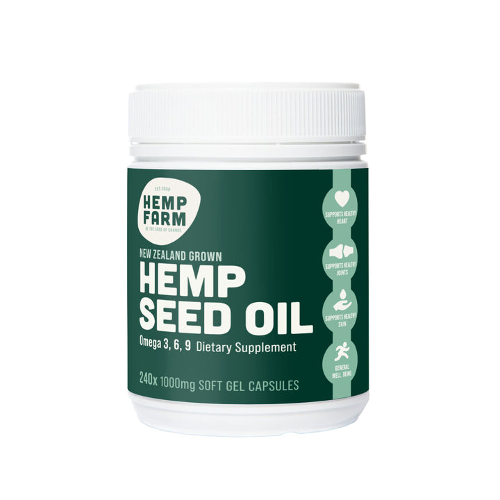 Kiwi Hemp Seed Oil Softgels (1000mg)